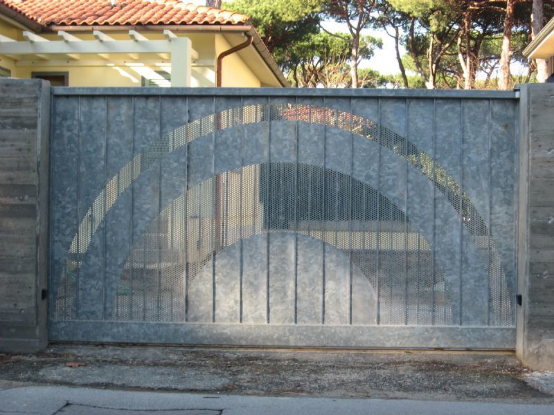 automazione cancello ferro battuto scorrevole RIB Pisa
